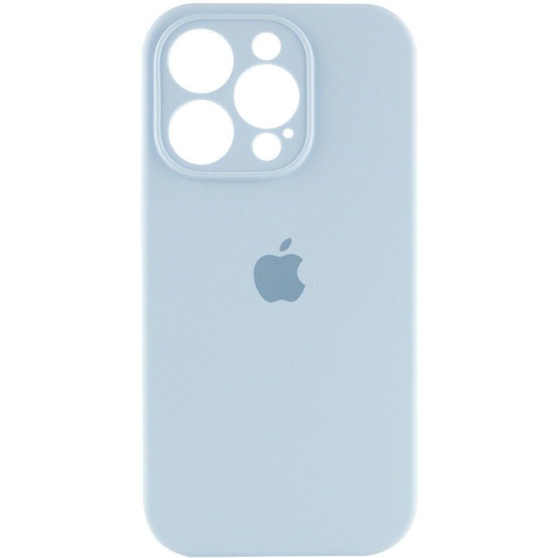 Чохол Silicone Case Full Camera Protective (AA) на Apple iPhone 15 Pro (6.1") (Блакитний / Sweet Blue)