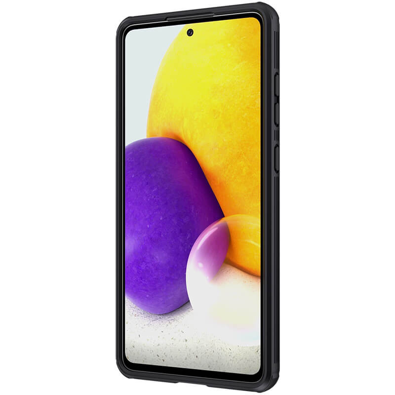 Карбоновая накладка Nillkin Camshield (шторка на камеру) для Samsung Galaxy A72 4G / A72 5G (Черный / Black) в магазине vchehle.ua