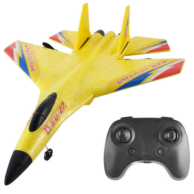 Самолет на радиоуправлении SCHE HW28 SU27 Foam (Yellow)