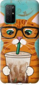 Чехол Зеленоглазый кот в очках для Huawei Honor 30S