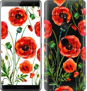 

Чехол Нарисованные маки для Sony Xperia XZ3 H9436 744014