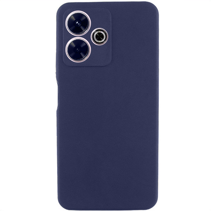 Чохол Silicone Cover Lakshmi Full Camera (AAA) на Xiaomi Redmi Note 14 5G (Темно-синій / Midnight blue)