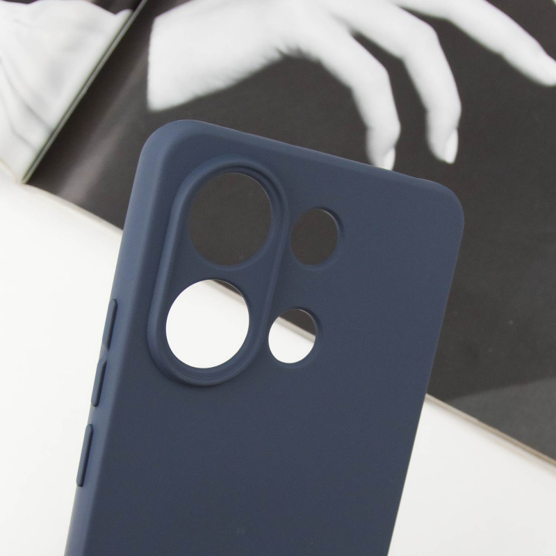 Чохол Silicone Cover Lakshmi Full Camera (A) на Xiaomi Redmi Note 13 4G (Синій / Midnight Blue) в магазині vchehle.ua