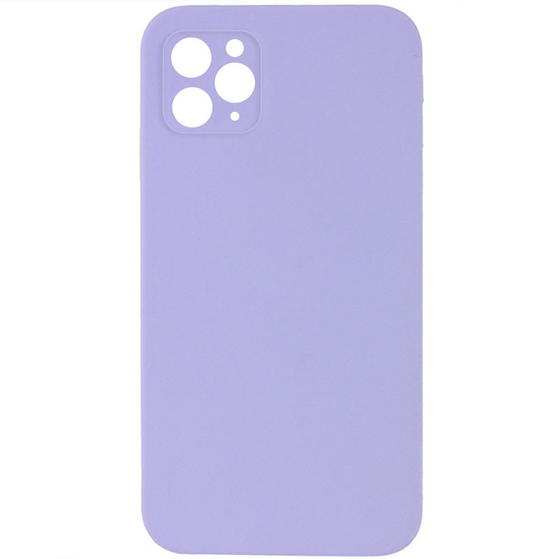 Чохол Silicone Case Lakshmi Square Full Camera на Apple iPhone 11 (6.1") (Эстетический дефект / Бузковий / Dasheen)
