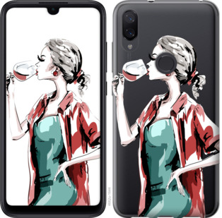 

Чехол Девушка с бокалом для Xiaomi Mi Play 841680