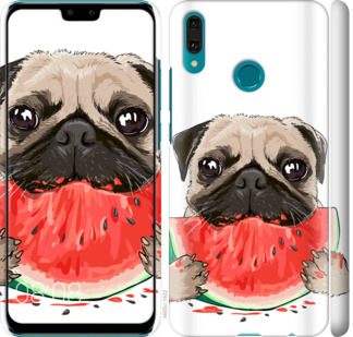 

Чехол Мопс и арбуз для Huawei Y9 2019 843879