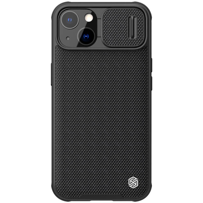 TPU+PC чехол Nillkin Textured Pro для Apple iPhone 13 (6.1") (Черный)