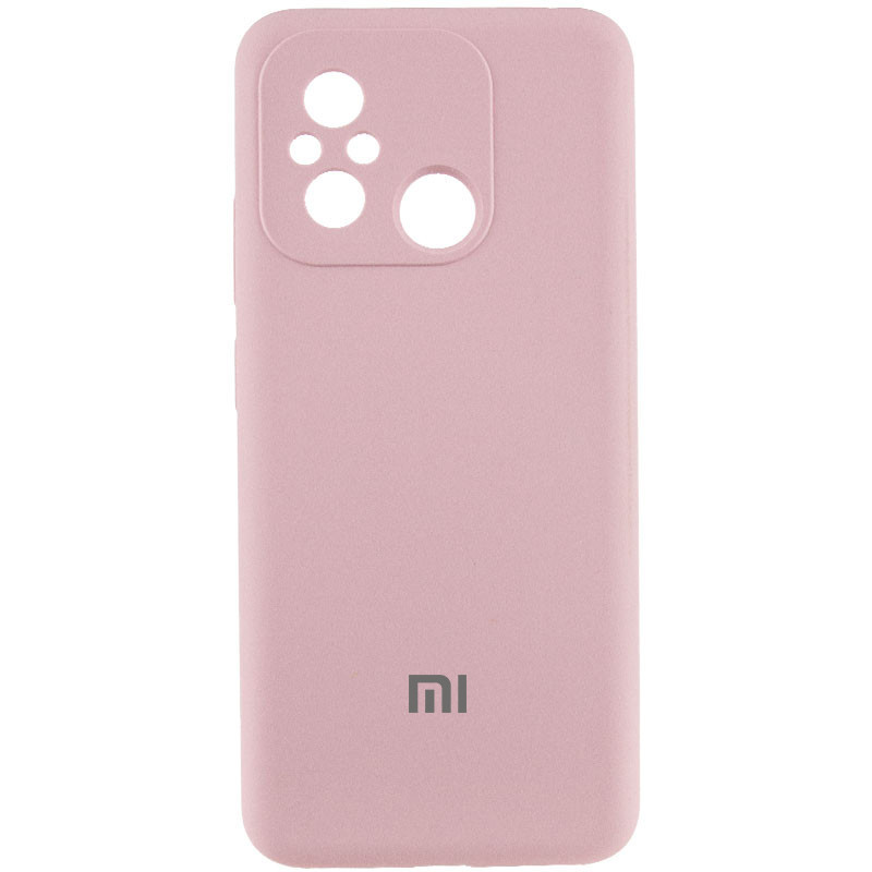 Чехол Silicone Cover Lakshmi Full Camera (AAA) with Logo для Xiaomi Redmi 12C (Розовый / Pink Sand)