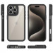 Фото TPU чехол Transparent + Colour 1,5mm для Apple iPhone 16 Pro Max (6.9") (Black) на vchehle.ua