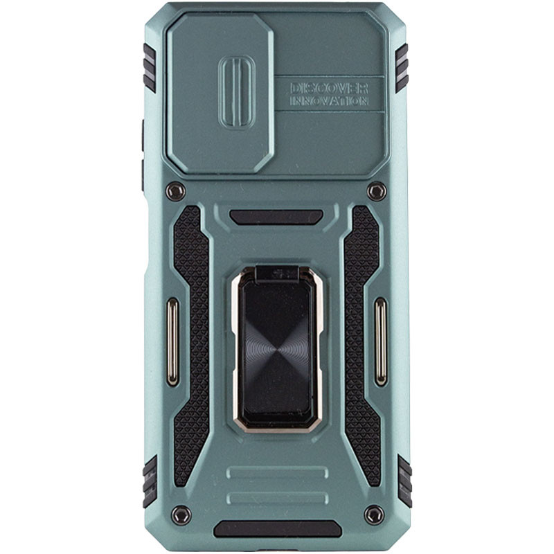 Фото Удароміцний чохол Camshield Army Ring на Xiaomi Redmi 9A (Зелений / Light Green) на vchehle.ua