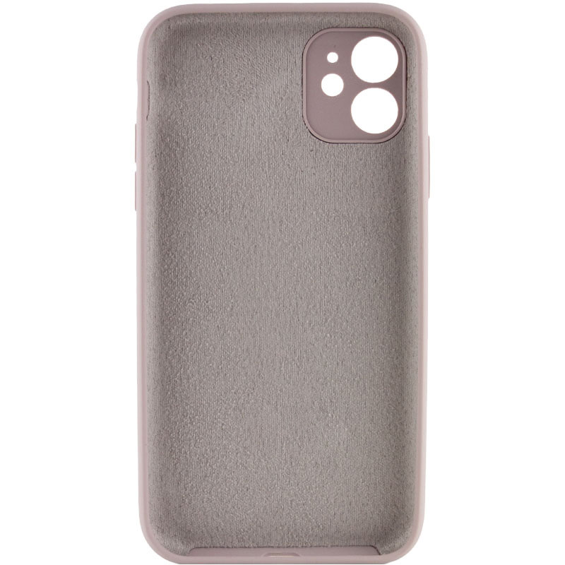 Фото Чехол Silicone Case Full Camera Protective (AA) NO LOGO для Apple iPhone 12 (6.1") (Серый / Lavender) на vchehle.ua