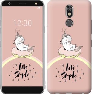 

Чехол Единорожка в пончике для LG K40 763321