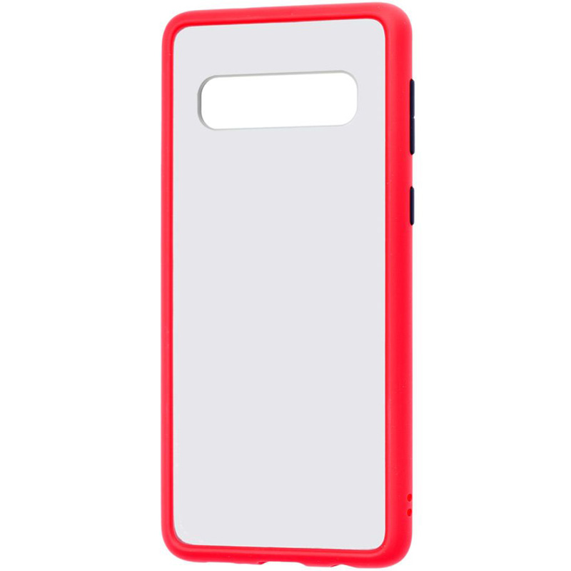 

TPU+PC чехол LikGus Maxshield для Samsung Galaxy S10+ (Красный) 708867