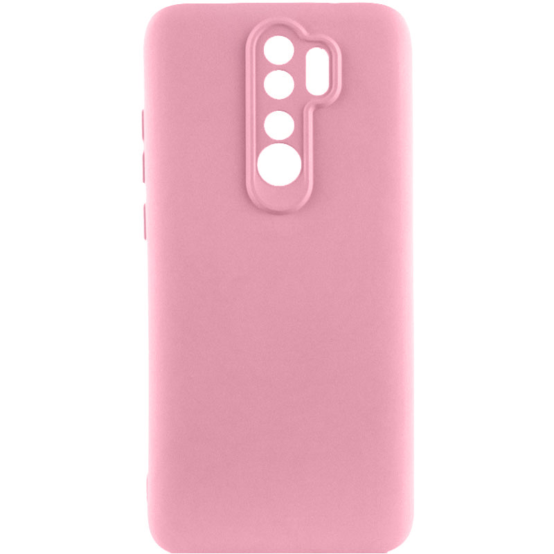 Чохол TPU GETMAN Liquid Silk Full Camera на Xiaomi Redmi Note 8 Pro (Рожевий / Pink)