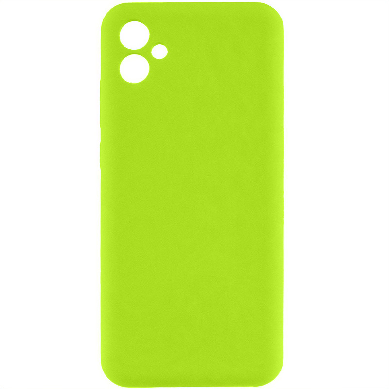 Чехол TPU GETMAN Liquid Silk Full Camera для Samsung Galaxy A06 (Салатовый / Neon Green)