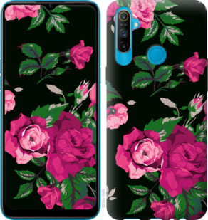 

Чехол Розы на черном фоне для Realme C3 934092