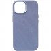 Чехол Denim with Magnetic safe для Apple iPhone 14 (6.1") (Light blue)