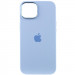 Фото Чохол Silicone Case Metal Buttons (AA) на Apple iPhone 14 (6.1") (Блакитний / Blue) на vchehle.ua