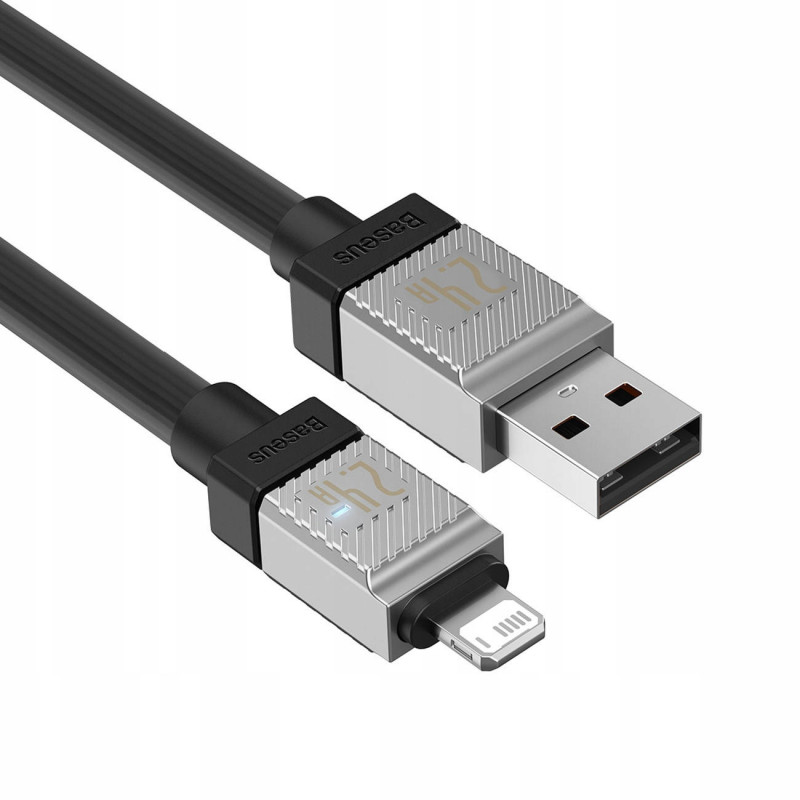 Купить Дата кабель Baseus CoolPlay Series USB to Lightning 2.4A (1m) (CAKW00040) (Black) на vchehle.ua