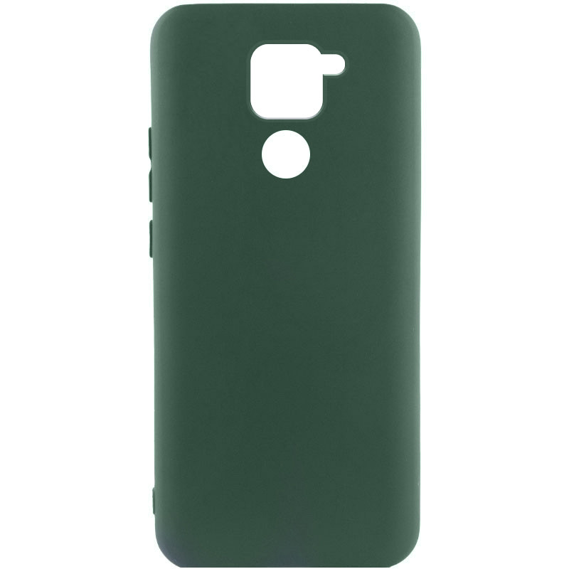 Чехол Silicone Cover Lakshmi (AA) для Xiaomi Redmi Note 9 / Redmi 10X (Зеленый / Dark green)