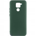 Чехол Silicone Cover Lakshmi (AA) для Xiaomi Redmi Note 9 / Redmi 10X (Зеленый / Dark green)