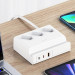 Фото СЗУ Usams US-CC160 P1 65W Super Si Fast Charging USB Extension Socket (White) на vchehle.ua