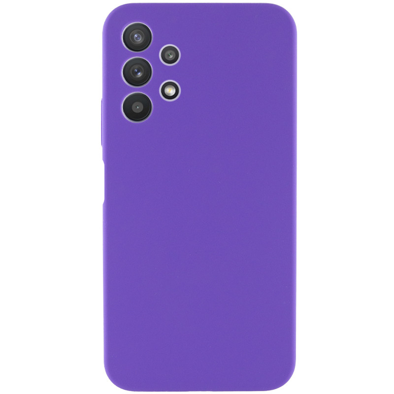 Чехол Silicone Cover Lakshmi Full Camera (AAA) для Samsung Galaxy A32 4G (Фиолетовый / Amethyst)