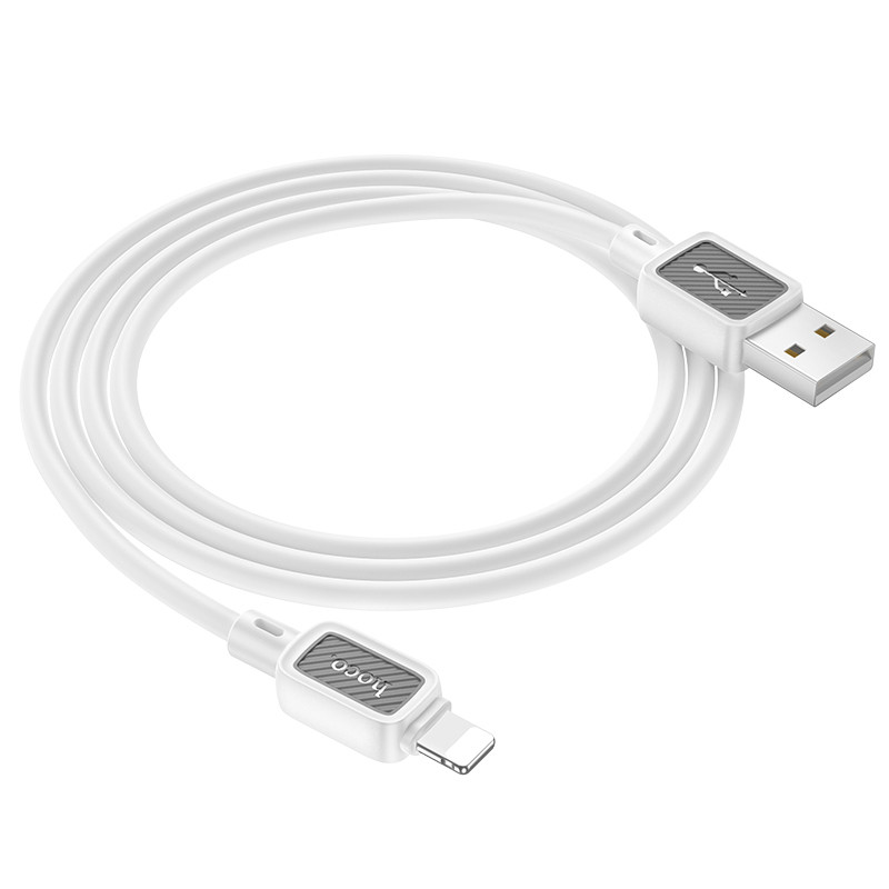 Фото Дата кабель Hoco X108 Benefit USB to Lightning 2.4A (1m) (White) на vchehle.ua