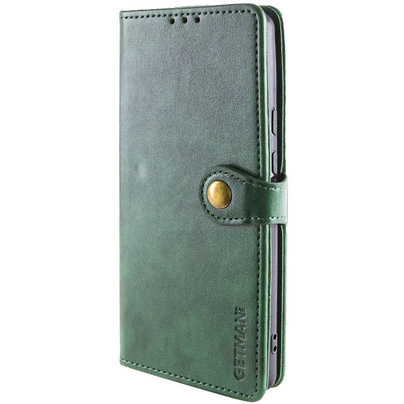 Купить Кожаный чехол-книжка GETMAN Gallant (PU) для Motorola Moto G05 / E15 (Зеленый) на vchehle.ua