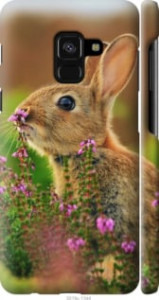 Чехол Кролик и цветы для Samsung Galaxy A8 2018 A530F