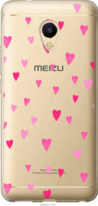 Чехол Сердечки 2 для Meizu M5s
