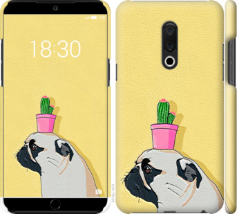 

Чохол Мопс з кактусом на Meizu 15 Plus 795636