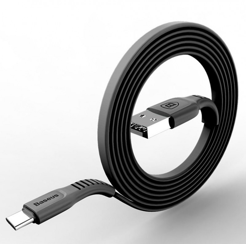 

Дата кабель Baseus Tough USB to Type-C 2A (1m) (Чорний) 666400