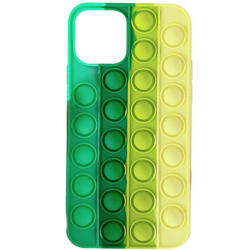 

Силиконовый 3D чехол-антистресс Pop it Bubble для iPhone 12 Pro (Spearmint / Yellow) 1164141