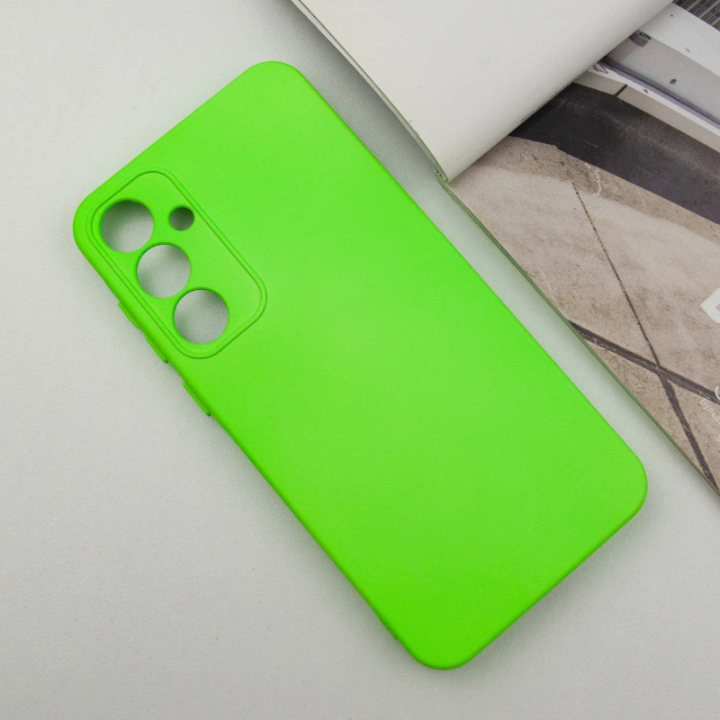 Фото Чехол Silicone Cover Lakshmi Full Camera (A) для Samsung Galaxy A55 (Салатовый / Neon Green) на vchehle.ua