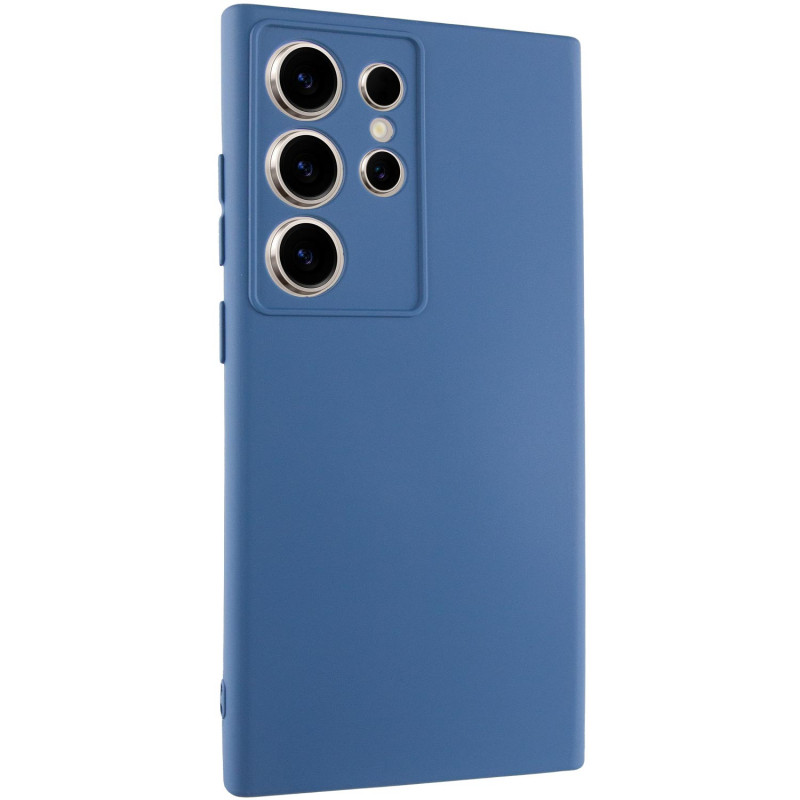 Фото Чехол Silicone Cover Lakshmi Full Camera (A) для Samsung Galaxy S24 Ultra (Синий / Navy Blue) на vchehle.ua