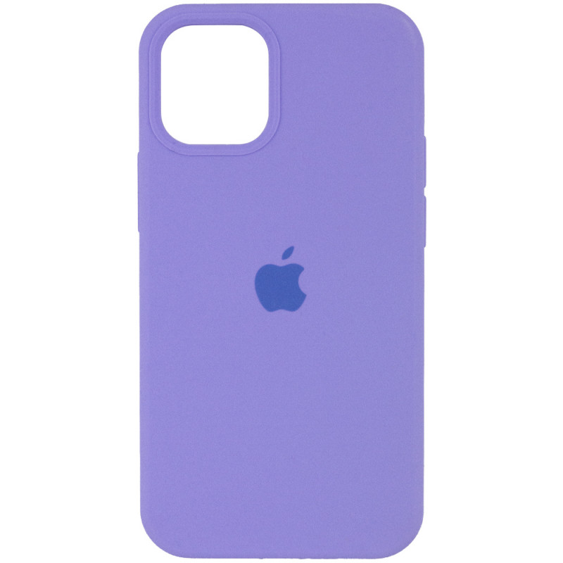 Чохол Silicone Case Full Protective (AA) на Apple iPhone 12 Pro / 12 (6.1") (Бузковий / Dasheen)