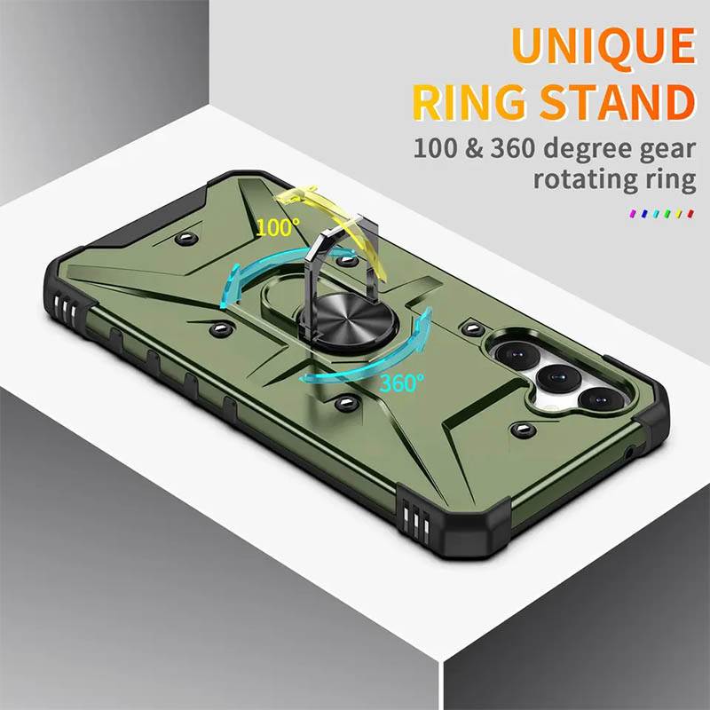 Фото Ударостійкий чохол Pathfinder Ring на Samsung Galaxy A14 4G/5G (Зелений / Army Green) в маназині vchehle.ua