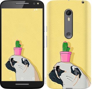 

Чохол Мопс з кактусом на Motorola Moto X Style 795864