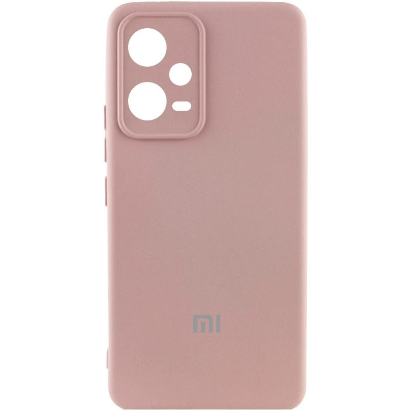 Чехол Silicone Cover Lakshmi Full Camera (AA) with logo для Xiaomi Poco X5 5G / Note 12 5G (Розовый / Pink Sand)