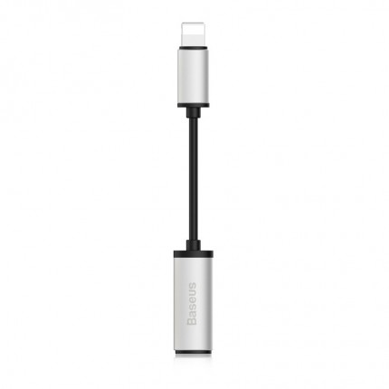 Переходник Baseus Fluency Apple Connector To 3.5mm Adapter Cable (Серебряный / Черный)