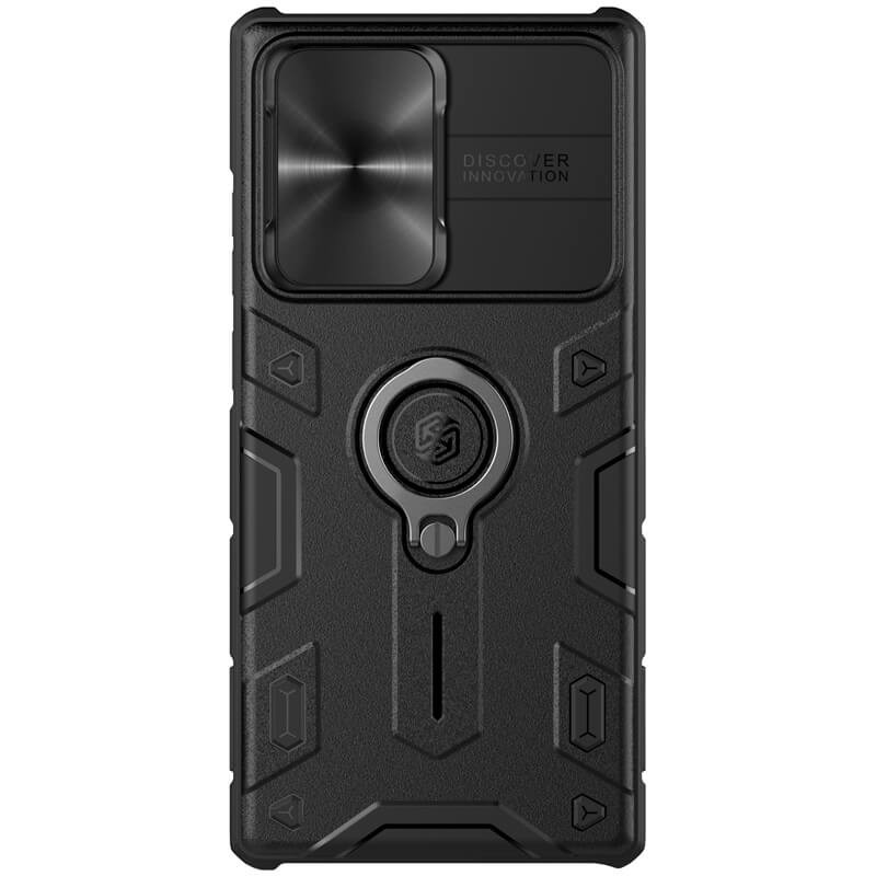 Фото TPU+PC чехол Nillkin CamShield Armor no logo (шторка на камеру) для Samsung Galaxy Note 20 Ultra (Черный) в магазине vchehle.ua