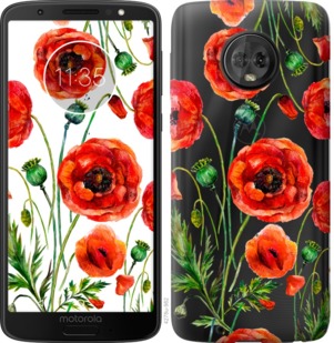 

Чохол Намальовані маки на Motorola Moto G6 764851