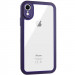 TPU чохол Transparent + Colour 1,5mm на Apple iPhone XR (6.1") (Purple)