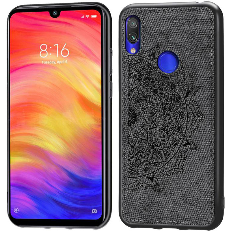 

TPU+Textile чохол Mandala з 3D тисненням для Xiaomi Redmi Note 7 (Чорний) 708937
