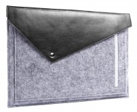 Черный чехол-конверт из фетра GMAKIN (GM13) для для MacBook Pro 13