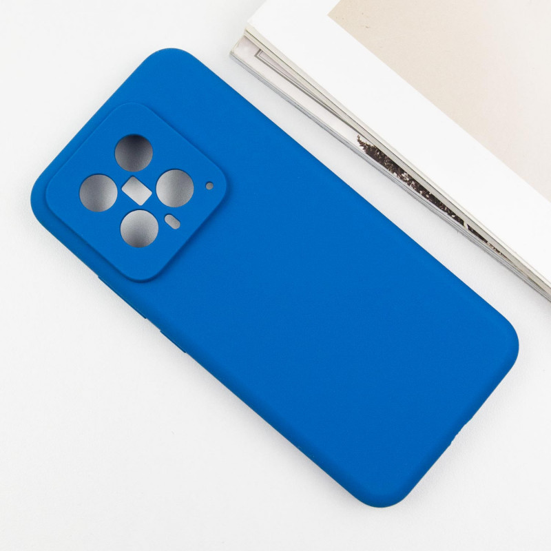 Фото Чехол Silicone Cover Lakshmi Full Camera (AA) для Xiaomi 14 (Синий / Navy Blue) в магазине vchehle.ua