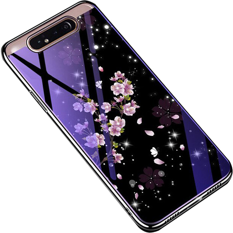

TPU + Glass чохол Fantasy з глянцевими торцями на Samsung Galaxy A80 (Цвітіння) 718103