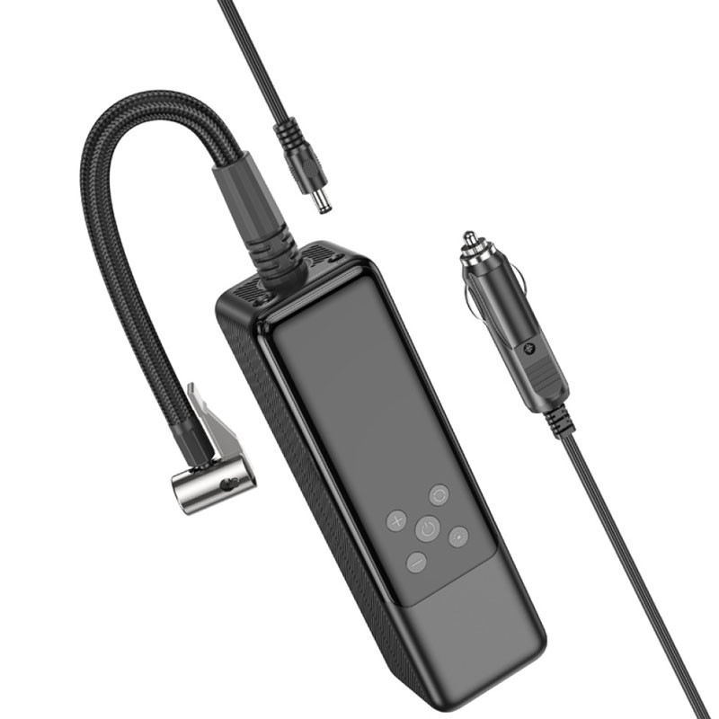 Фото Автомобильный насос Hoco ZP5 May smart air pump (Black) на vchehle.ua