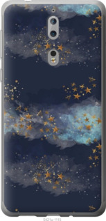 

Чехол Ночь золотые звезды для Nokia 8 1406541